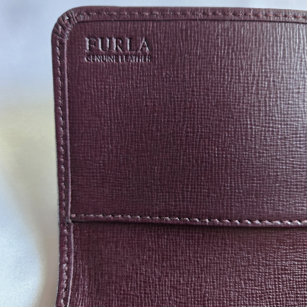 Furla Rich Burgundy Leather Wallet - Picture 8 of 11